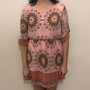 Light Pink Patterned Dress